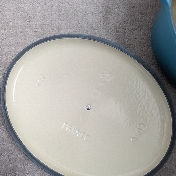 Le Creuset Oval Dutch Oven 29cm Carribean Teal, NWB, Discontinued Color - Picture 4 of 6
